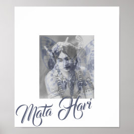 Mata Hari - Margaretha Geertruida - butterfly Poster