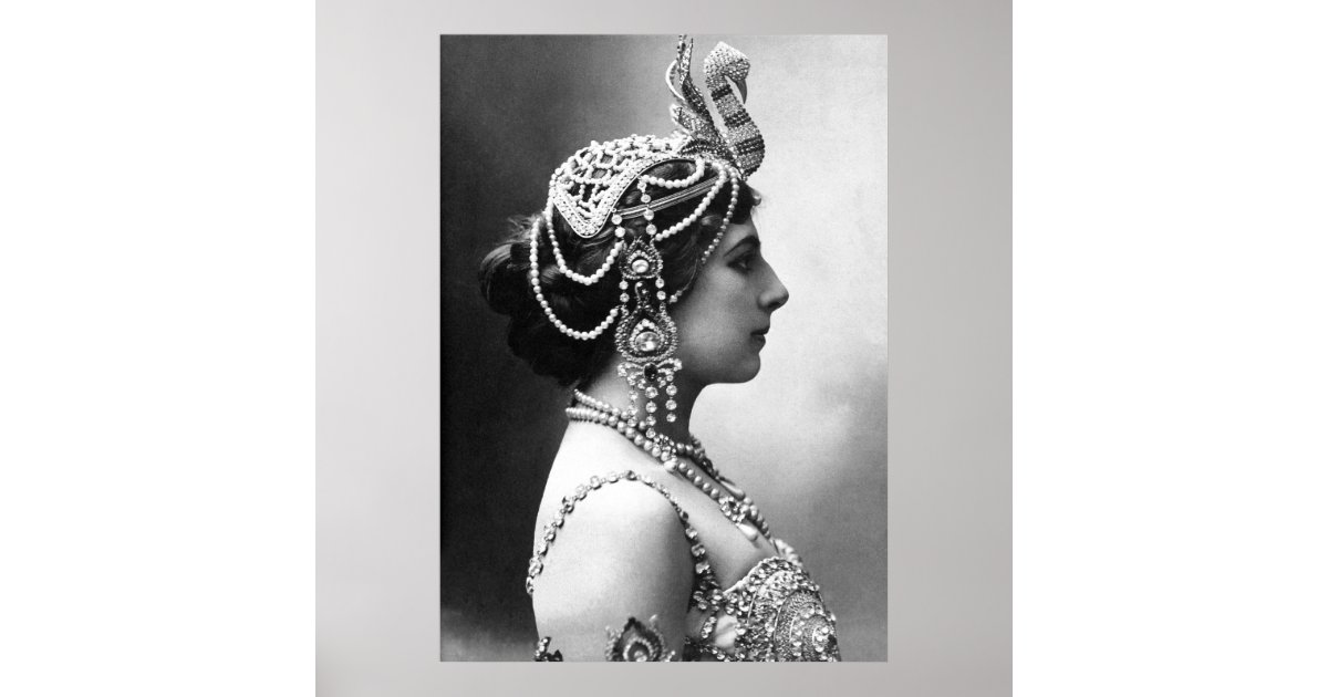  Mata  Hari  Mooie vrouw gevaarlijke spion Poster Zazzle nl