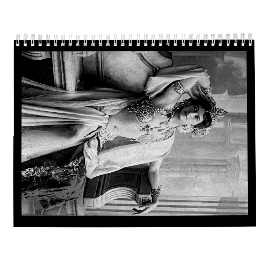 Mata Hari – Vintage  Kalender (Achterkant)
