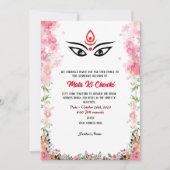 Mata Ki Chowki Goddess Durga Jagrata Uitnodiging (Voorkant)