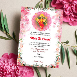 Mata Ki Chowki Goddess Durga Jagrata Uitnodiging