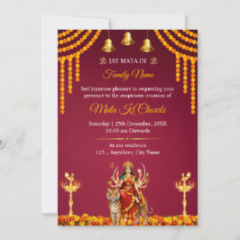 Mata Ki Chowki Uitnodiging Template