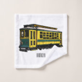 Mata trolley cartoon illustratie bad handdoek (Wasdoekje)