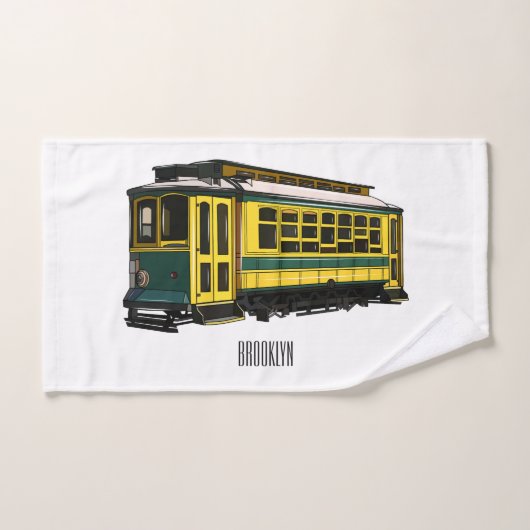 Mata trolley cartoon illustratie bad handdoek (Handdoek)