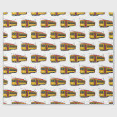 Mata trolley cartoon illustratie cadeaupapier (Vlak)