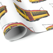 Mata trolley cartoon illustratie cadeaupapier (Rol Hoek)