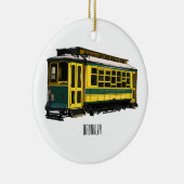 Mata trolley cartoon illustratie keramisch ornament (Rechts)