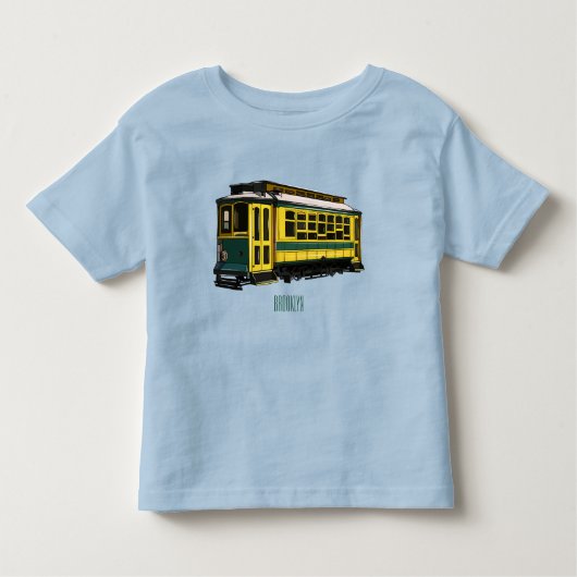 Mata trolley cartoon illustratie kinder shirts (Voorkant)