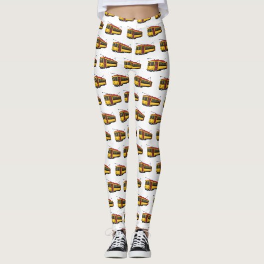 Mata trolley cartoon illustratie leggings (Voorkant)