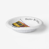 Mata trolley cartoon illustratie papieren kommen (Gebogen)