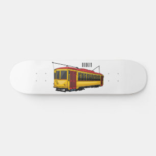 Mata trolley cartoon illustratie persoonlijk skateboard