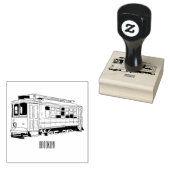 Mata trolley cartoon illustratie rubberstempel (Gestempeld)