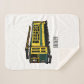 Mata trolley cartoon illustratie sherpa deken (Voorkant (horizontaal))