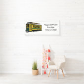 Mata trolley cartoon illustratie spandoek (Insitu)