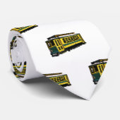 Mata trolley cartoon illustratie stropdas (Opgerold)