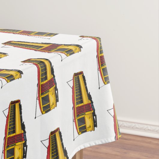 Mata trolley cartoon illustratie tafelkleed (Voorbeeld)