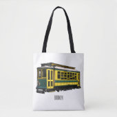 Mata trolley cartoon illustratie tote bag (Voorkant)
