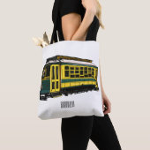 Mata trolley cartoon illustratie tote bag (Dichtbij)