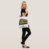 Mata trolley cartoon illustratie tote bag (Op model)