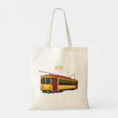 Mata trolley cartoon illustratie tote bag (Achterkant)