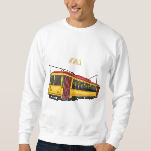 Mata trolley cartoon illustratie trui (Voorkant)