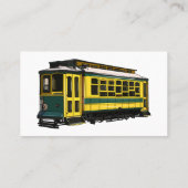 Mata trolley cartoon illustratie visitekaartje (Achterkant)