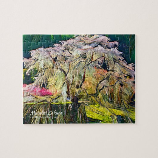 Matabei-Zakura: Treurwilg Kersenboom Legpuzzel (Horizontaal)