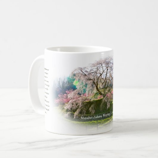 Matabei-Zakura Weeping Cherry Tree Koffiemok (Voorkant links)