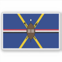 Matabele (Noord-Ndebele) mensen vlag, Zimbabwe