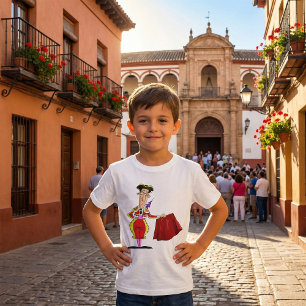 Matador met Rode Cape Spaanse Stierenvechter T-shirt
