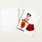 Matador met rode cape Spaanse stiervechter Planner (Display)