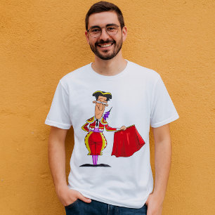Matador met Rode Cape Spaanse Stiervechter T-shirt