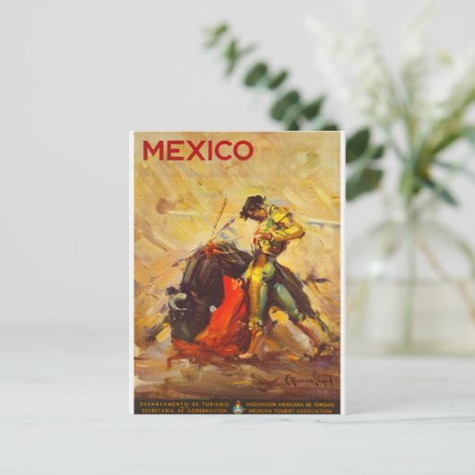  Matador Mexico - Mexicaans reistoerisme Briefkaart (Staand voorkant)