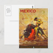  Matador Mexico - Mexicaans reistoerisme Briefkaart (Voorkant / Achterkant)