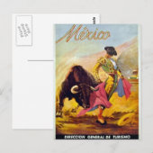  Matador Mexico Travel Advertisement Briefkaart (Voorkant / Achterkant)