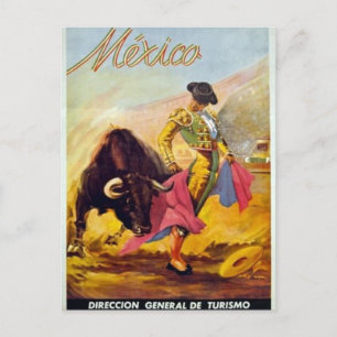  Matador Mexico Travel Advertisement Briefkaart