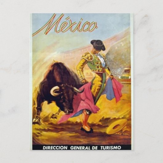  Matador Mexico Travel Advertisement Briefkaart (Voorkant)