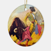  Matador Mexico Travel Advertisement Keramisch Ornament (Links)