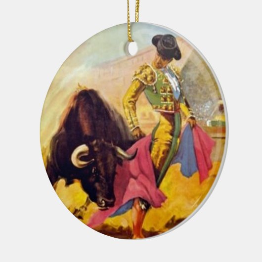  Matador Mexico Travel Advertisement Keramisch Ornament (Links)