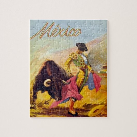  Matador Mexico Travel Advertisement Legpuzzel (Verticaal)