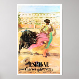 Matador Spain Vintage Travel Poster teruggezet