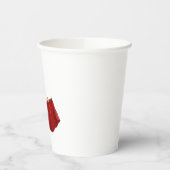 Matador with Red Cape Spanish Bullfighter Papieren Bekers (Links)