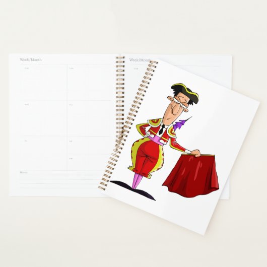 Matador with Red Cape Spanish Bullfighter Planner (Display)