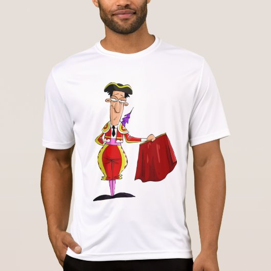 Matador with Red Cape Spanish Bullfighter T-shirt (Voorkant)
