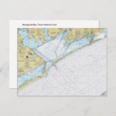 Matagorda Bay Texas Nautical Harbour-briefkaart Briefkaart (Voorkant / Achterkant)