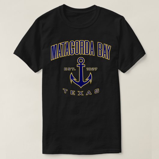 Matagorda Bay TX T-shirt (Design voorkant)