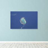 Mataiva Atoll, Tuamotu Archipelago Canvas Afdruk (Insitu (Houten vloer))