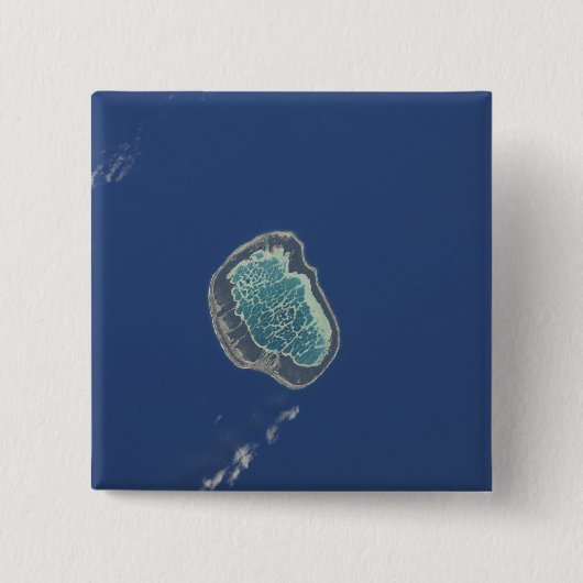 Mataiva Atoll, Tuamotu Archipelago Vierkante Button 5,1 Cm (Voorkant)