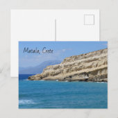 Matala Cliff Caves Briefkaart (Voorkant / Achterkant)