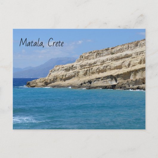 Matala Cliff Caves Briefkaart (Voorkant)
